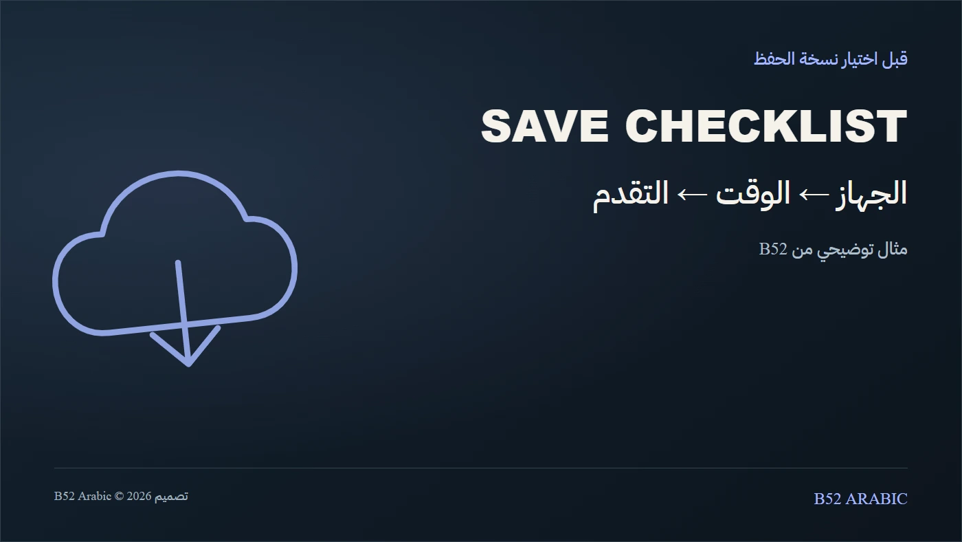 مخطط B52: قارن الجهاز ووقت الحفظ والتقدم قبل الاختيار