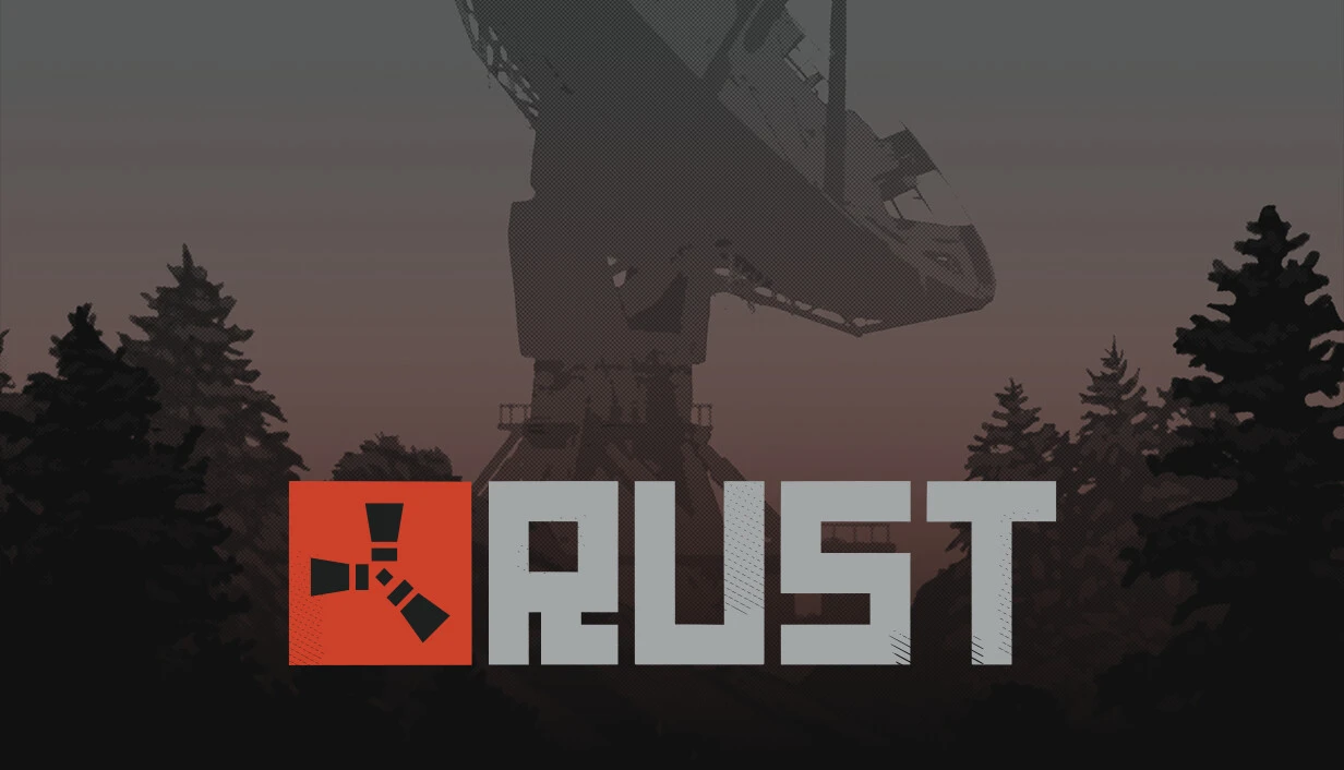 الرسم الترويجي الرسمي للعبة Rust
