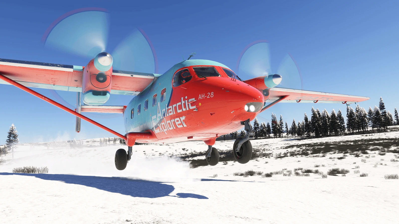 رسم ترويجي رسمي لطائرة Antonov An-28 في Microsoft Flight Simulator