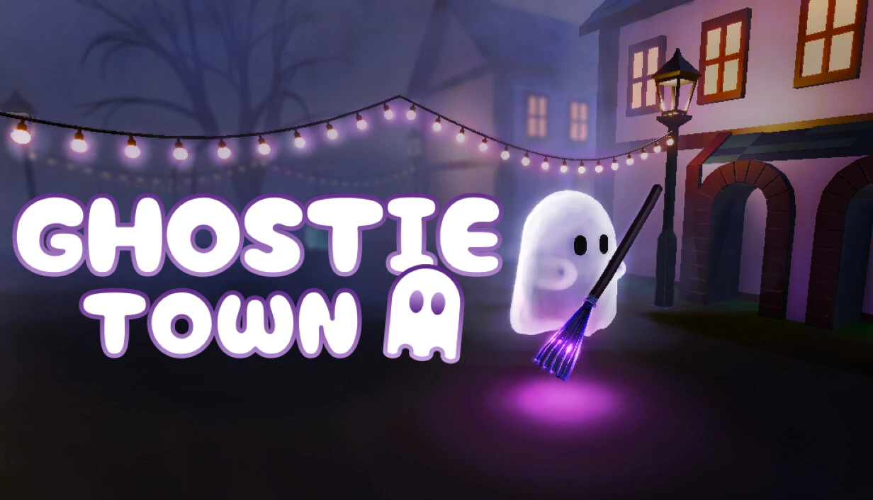الرسم الترويجي الرسمي للعبة Ghostie Town
