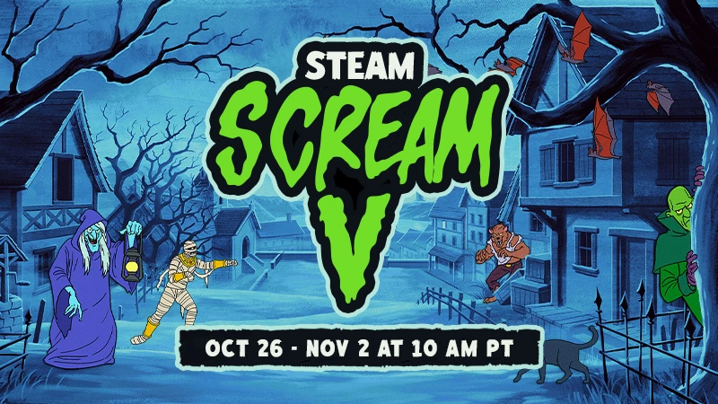 الرسم الترويجي الرسمي لمهرجان Steam Scream V