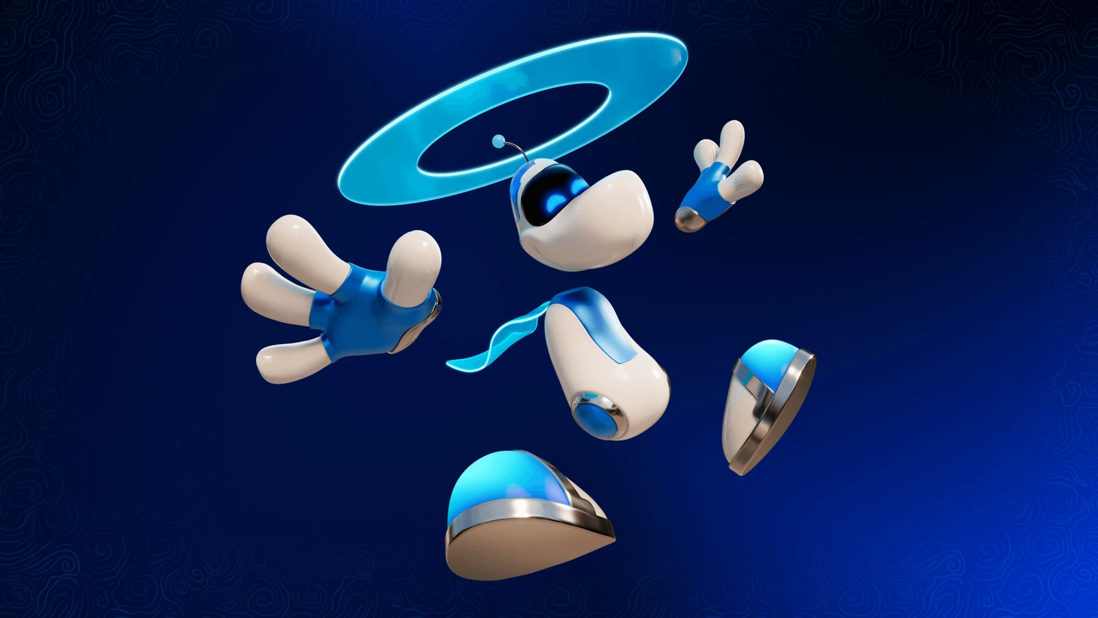 الرسم الترويجي الرسمي لتعاون Rayman وAstro Bot
